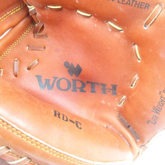 WORTH Model RD-C Baseball RHT 12" Catchers Mitt Made in Japan - Picture 2 of 6